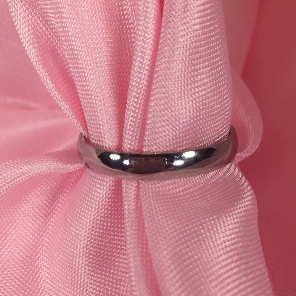 Thin Silver Tone Band